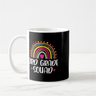 3. Klasse Squad Regenbogen Zurück zur Schule Lehre Kaffeetasse