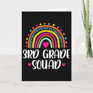 3. Klasse Squad Regenbogen Zurück zur Schule Lehre Karte