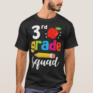 3. Klasse Squad Schüler Senior Lehrer Glücklich Zu T-Shirt