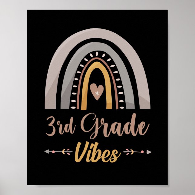 3. Klasse Vibes Rainbow Dritte Klasse zurück zur S Poster (Vorne)