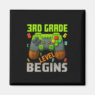 3. Klassenstufe beginnt – Gamer Ck Zur Schule Tee Magnet