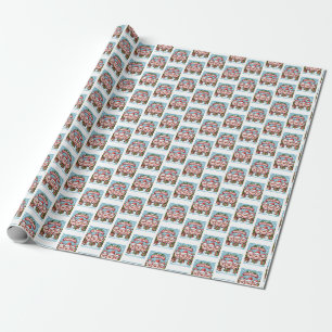 3 Kleine Weihnachtsschweine Frohe Weihnachten Geschenkpapier