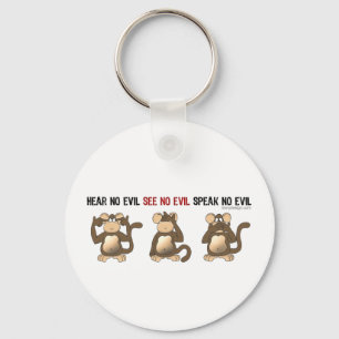 3 kluger Affe-Schlüsselanhänger Schlüsselanhänger