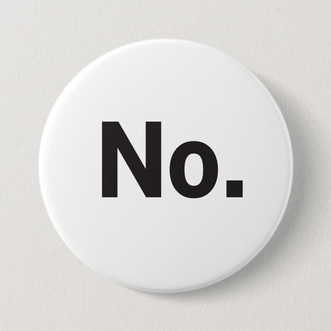 3" Knopf: Nein. Button (Vorderseite)