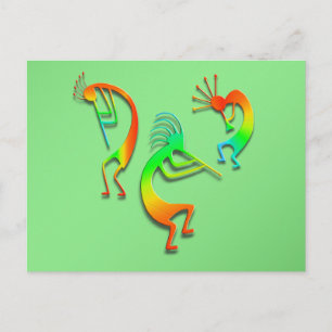 3 Kokopelli #110 Postkarte