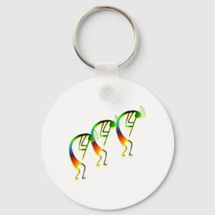 3 Kokopelli #12 Schlüsselanhänger