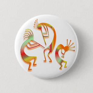 3 Kokopelli #51 Button