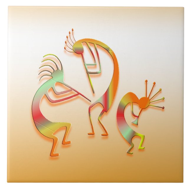 3 Kokopelli_#51 Fliese (Vorderseite)