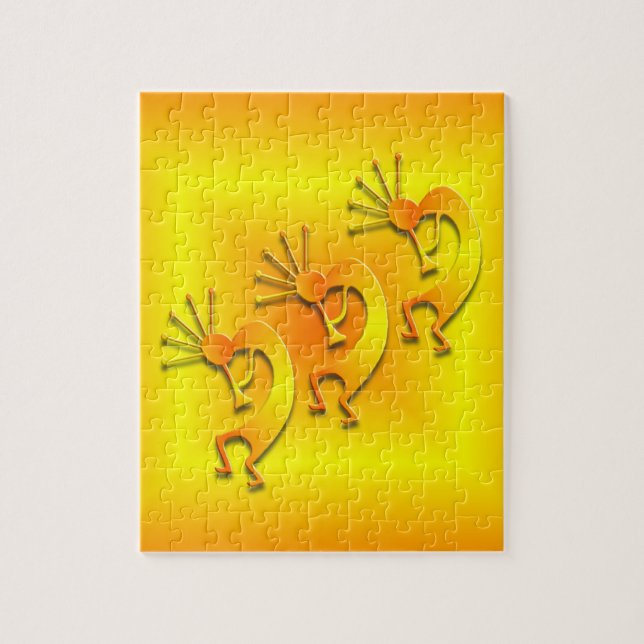 3 Kokopelli #89 Puzzle (Vertikal)