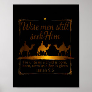 3 Könige Religiöses Weihnachten Weise Männer suche Poster