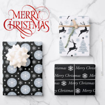 3 Koordinierung der Schwarz-weißen Weihnachtsschne