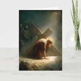 3. Kreuzwegstation - Jesus fällt zum ersten Mal Karte