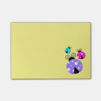 3 Ladybugs in Lila rosa und blau