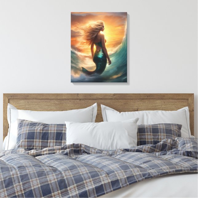 #3  Leben als Meerjungfrau Leinwanddruck (Insitu (Schlafzimmer))