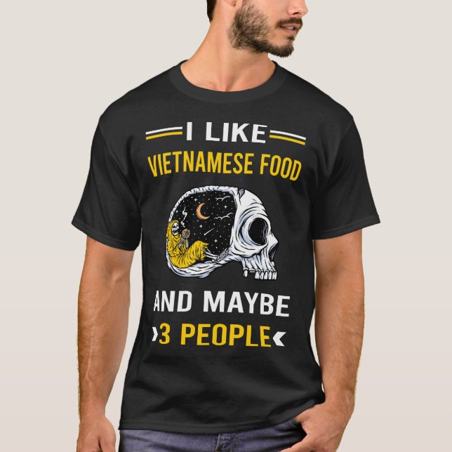 3 Leute Vietnam vietnamesische Küche Lebensmittel T-Shirt (Vorderseite)