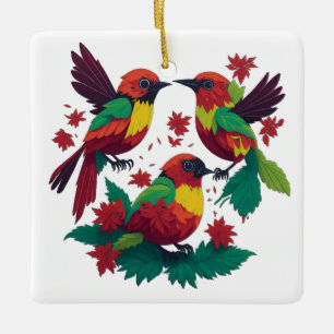 3 Little Reggae Birds Keramikornament