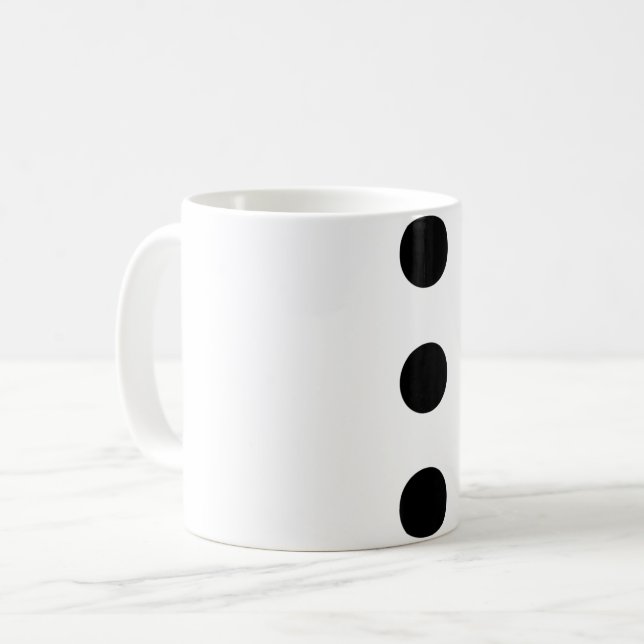 3-Loch Punch-Version von Jim Kaffeetasse (Vorderseite Links)