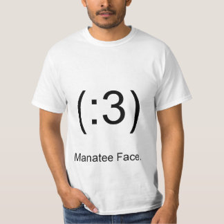 (: 3), Manatis-Gesicht T-Shirt