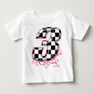 3 Markennummer pink Baby T-shirt