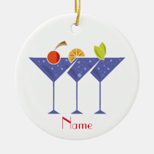 3 Martini Cocktails Thunder_Cove Keramik Ornament