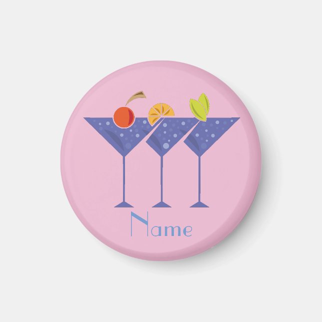 3 Martini Cocktails Thunder_Cove Magnet (Vorne)