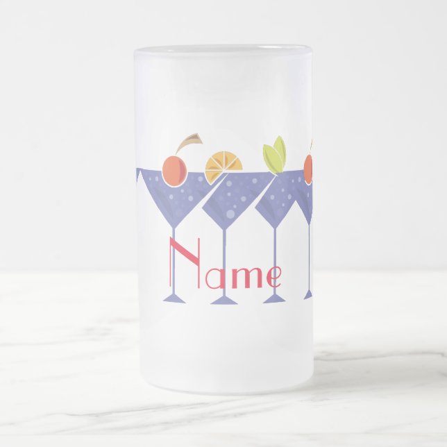 3 Martini Cocktails Thunder_Cove Mattglas Bierglas (Mittel)