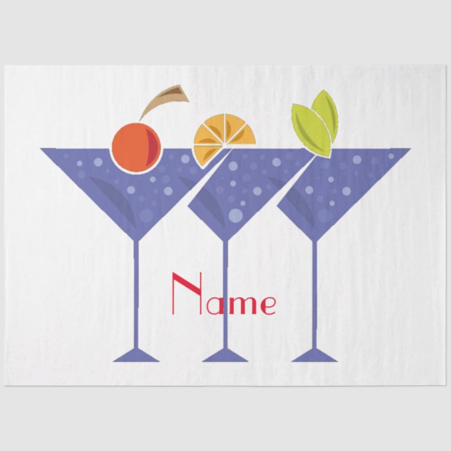 3 Martini Cocktails Thunder_Cove Seidenpapier (Vorderseite)