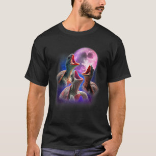 3 Meeresschildkröten heulen auf den Mond Lustige H T-Shirt