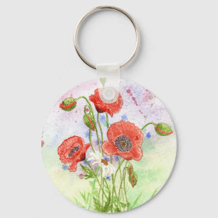 "3 Mohnblumen-" Schlüsselanhänger