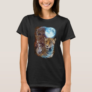 3 Monden Jaguar Gattung Panther Katze Tier T-Shirt