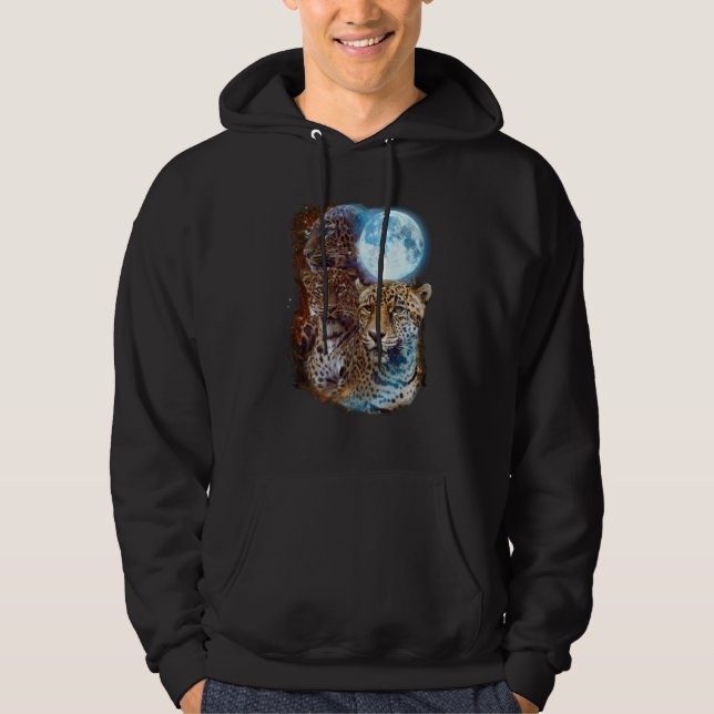 3 Moon Jaguar Genus Panther Cat Animal Hoodie (Vorderseite)