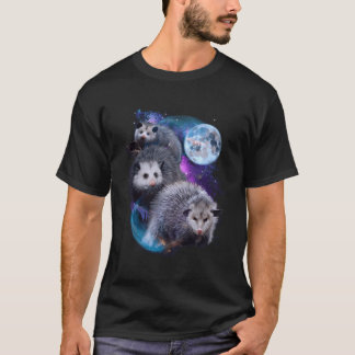 3 Moon Opossum Marsupial Rodent Opossum Novelty T-Shirt