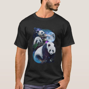 3 Moon Panda Sichuan Bamboo Bären Tierneuheit T-Shirt