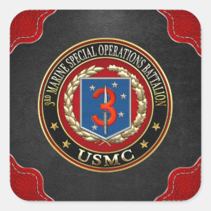 3. MSOB [3D] QUADRATISCHER AUFKLEBER