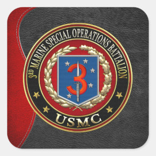 3. MSOB [3D] QUADRATISCHER AUFKLEBER