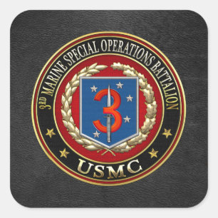 3. MSOB [3D] QUADRATISCHER AUFKLEBER