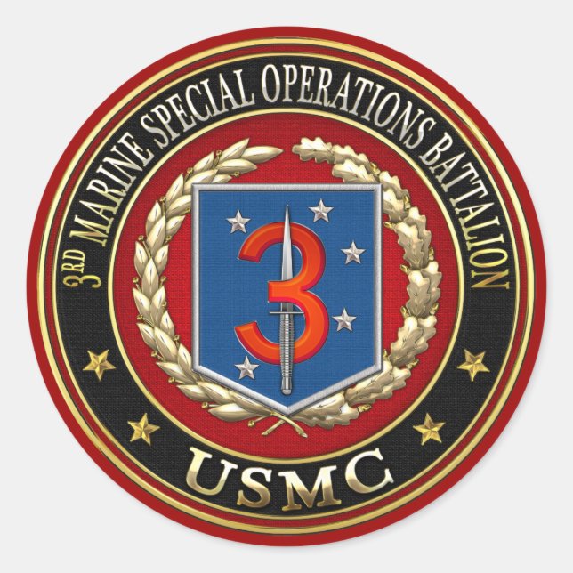 3. MSOB [3D] RUNDER AUFKLEBER (Vorderseite)