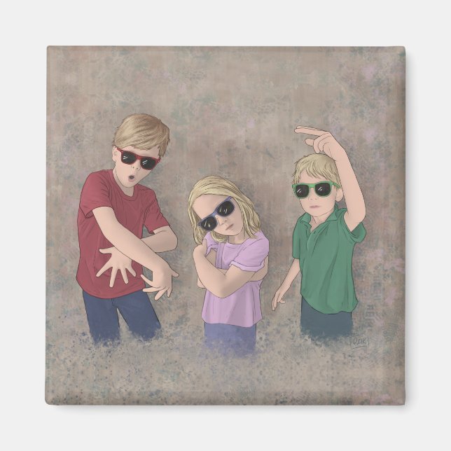 3 Munchkins Magnet (Vorne)