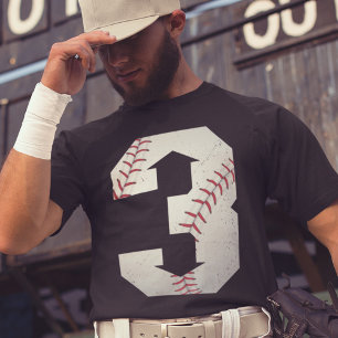 3 Nach oben 3 nach unten Baseball in Dreh-Down-Sof T-Shirt