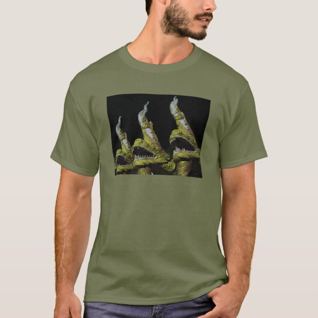3 Nagas in der Nacht T-Shirt (Vorderseite)