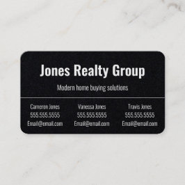 3 Namen QR-Code-Logo | Minimalistische Visitenkart Visitenkarte