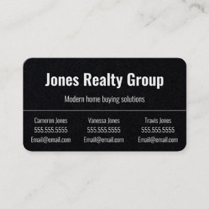 3 Namen QR-Code-Logo   Minimalistische Visitenkart Visitenkarte