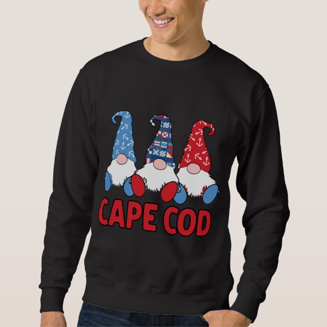 3 Nauti Segeln Gnomes Cape Cod MA The Ca Sweatshirt (Vorderseite)