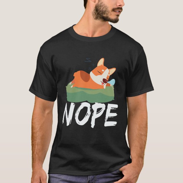 3 Nein - Corgi T-Shirt (Vorderseite)