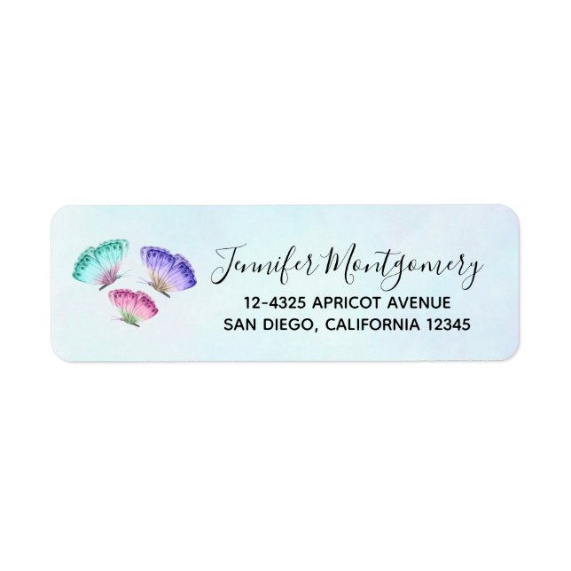 3 Niedliche Pastelfarben Wasserfarbenfrohe Schmett (Vorne)