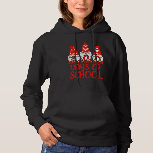 3 Nordic Gnomes 100 Days Of School 100th Day Teach Hoodie (Vorderseite)