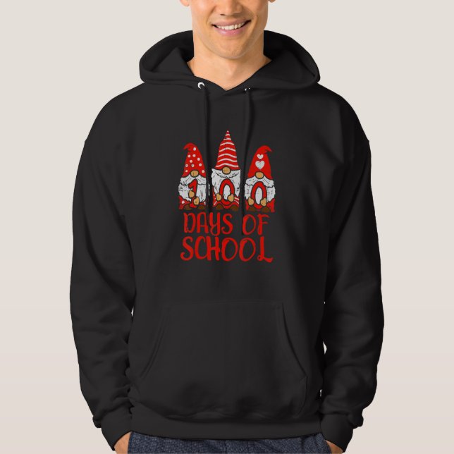 3 Nordic Gnomes 100 Days Of School 100th Day Teach Hoodie (Vorderseite)