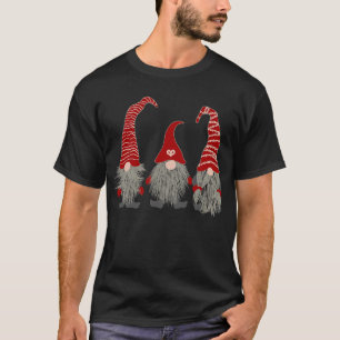 3 Nordic Gnomes Swedish Nisse Tomte Christmas Paja T-Shirt