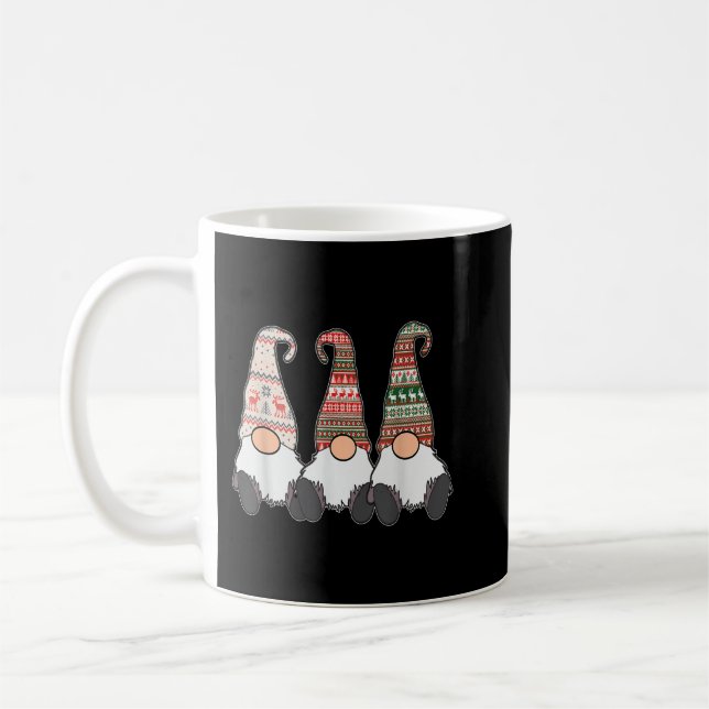 3 Nordische Gnomen Winter Weihnachten Schwedische  Kaffeetasse (Links)