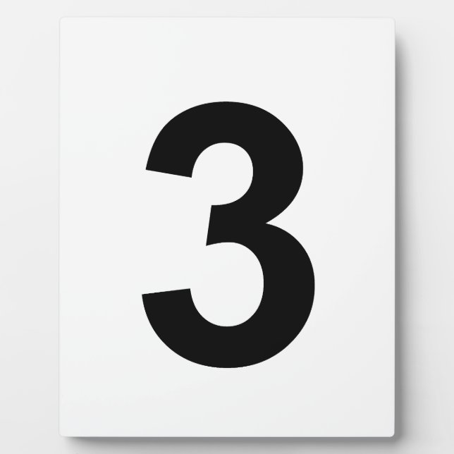 3 - Nummer drei Fotoplatte (Vorderseite)